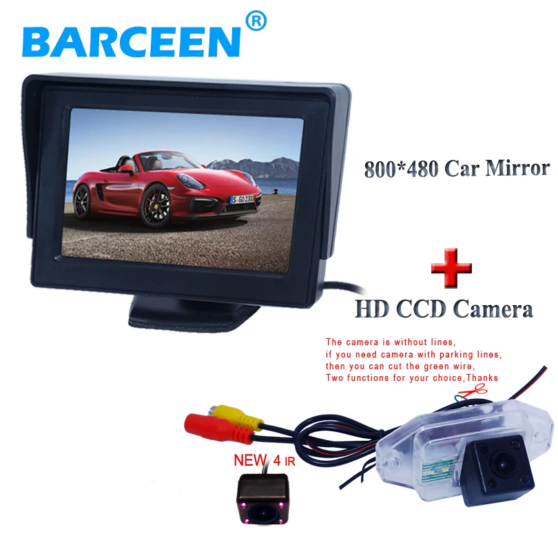 Use for Toyota Prado car rear rversing camera bring 4 ie lights with 4.3" monitor hd lcd screen | Автомобили и мотоциклы