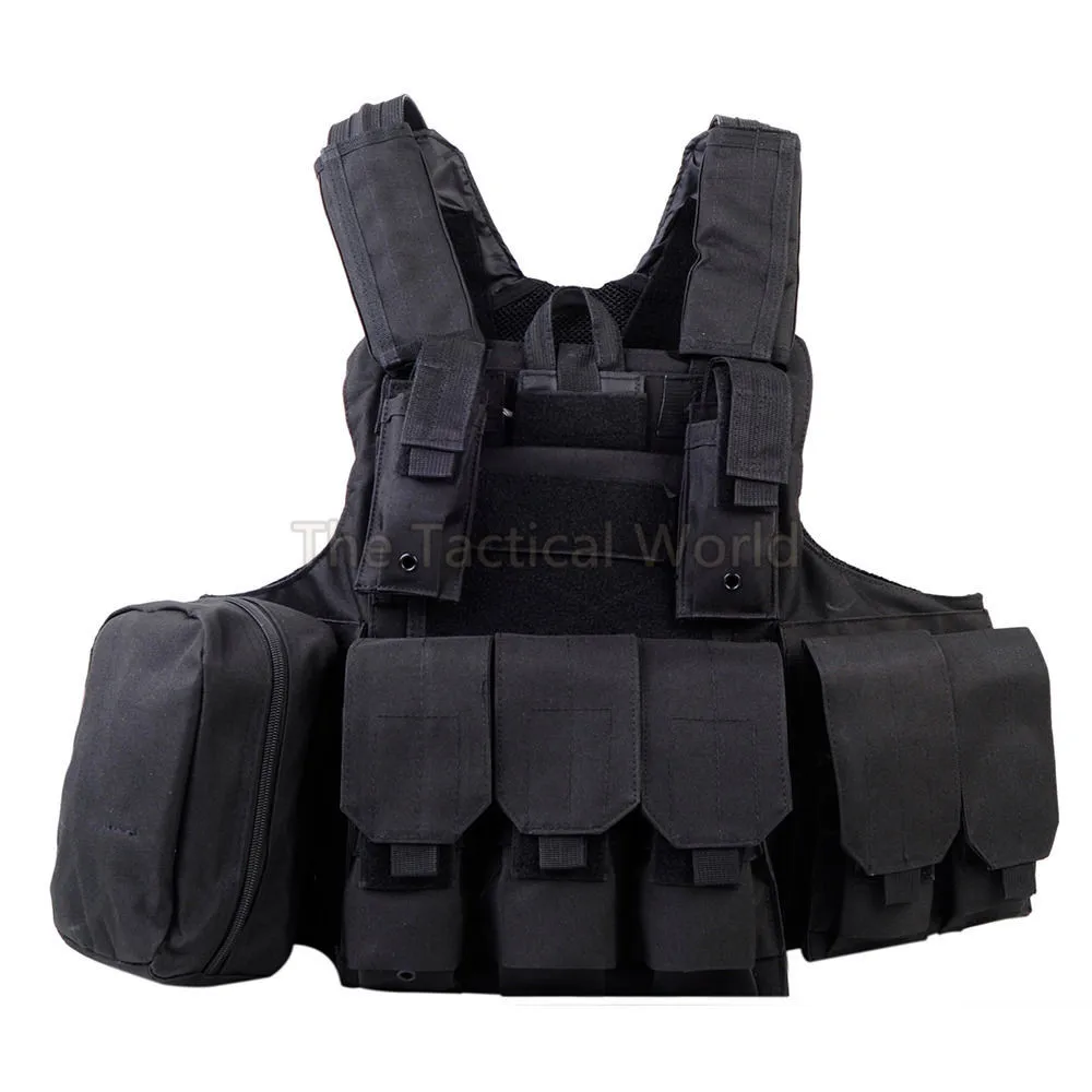 

Airsoft Paintball Heavy Molle Tactical CIRAS Vest Combat Vest Black Green With Armor Plate Carrier Strike Vests Pouch Accessoies