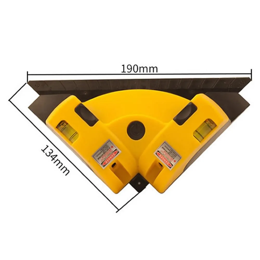 90 градусов под прямым углом лазерный наземный уровень ИК излучения инструмент проекционный лазерный уровень самонивелирующиеся линии измерения квадратная Вертикальная проекционная лазерная маркировка