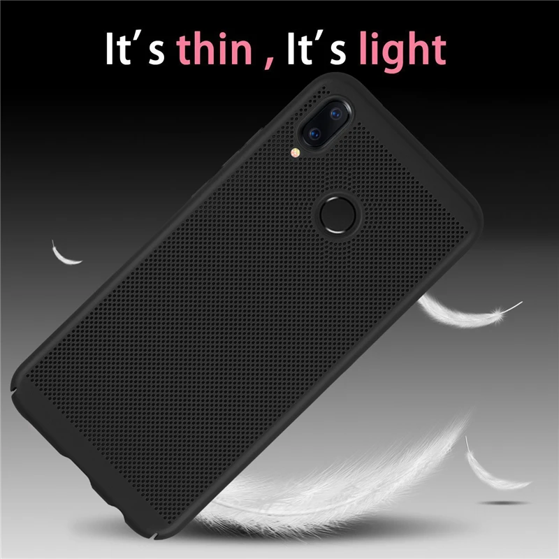 Portefeuille Cooling Ultra Thin Heat dissipation Phone Case For Huawei P20 Lite Shockproof Back Cover Hard PC Plastic Shell Case10 - 