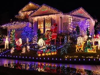 

200 lights no need battery no need power adapter. just a little water and salt then can let the light on for new year
