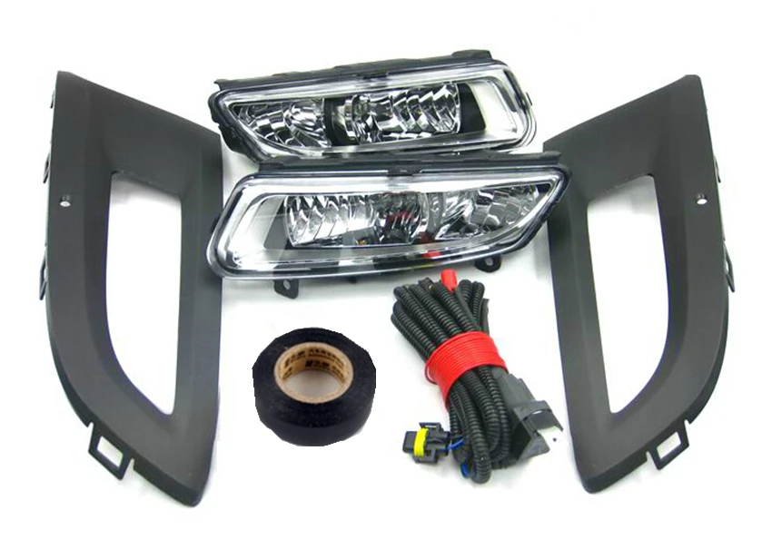 Для VW Polo Vento седан 2011 2012 2013 спереди Галогенные Противотуманные светильник Противотуманные фары светильник решетка туман светильник комплект