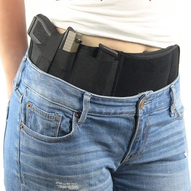 Эластичный пояс для пистолета Glock 17/Colt 1911/HK usp compact / P226 /Beretta с правой или левой
