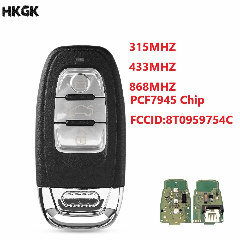 KEYYOU-For-Audi-A4l-A3-A4-A5-A6-A8-Quattro-Q5-Q7-A6-A8-Remote-Key