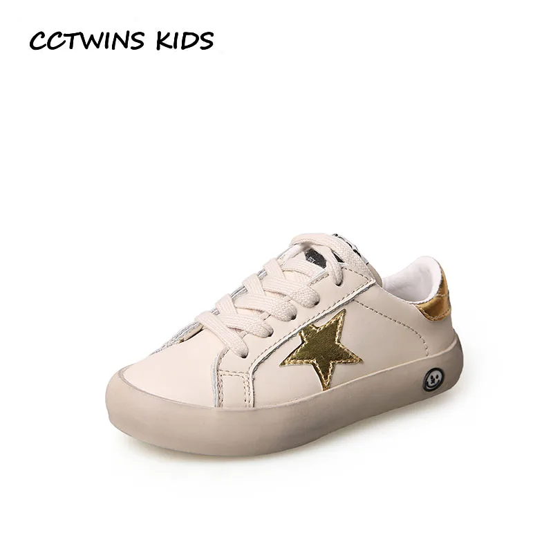

CCTWINS Kids Shoes 2019 Spring Girls Fashion Star Shoes Children Genuine Leather Trainer Babys Boys Brand Casual Trainer FSL2289
