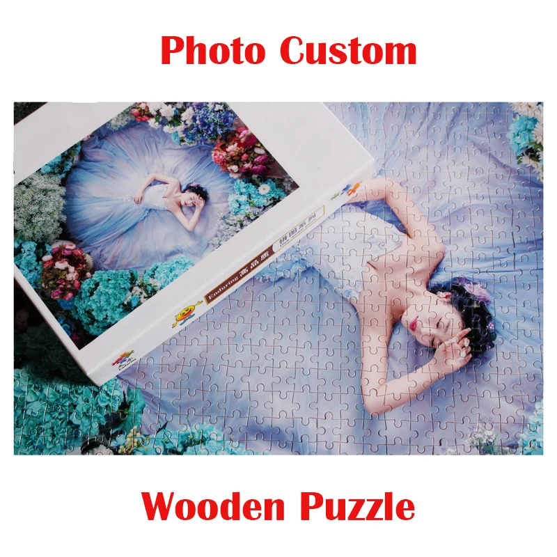 1000 pièces personnalisé Photo personnalisé Puzzle en bois Puzzle paysage animaux Puzzle adultes enfants éducation jouets décoration de la maison