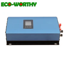 ECOworthy 1000 W Постоянный ток 45-90 V/DC 22-65 V сетки галстук инвертора Мощность инвертор автоматический переключатель LCD MPPT Функция с немодулированным синусоидальным сигналом для солнечной Мощность системы