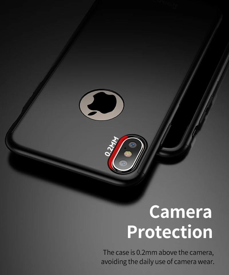 IPAKY бренд 360 градусов Полная защита противоударный чехол для Iphone X XS Max XR X Роскошный Матовый чехол Fundas для Iphone XS X