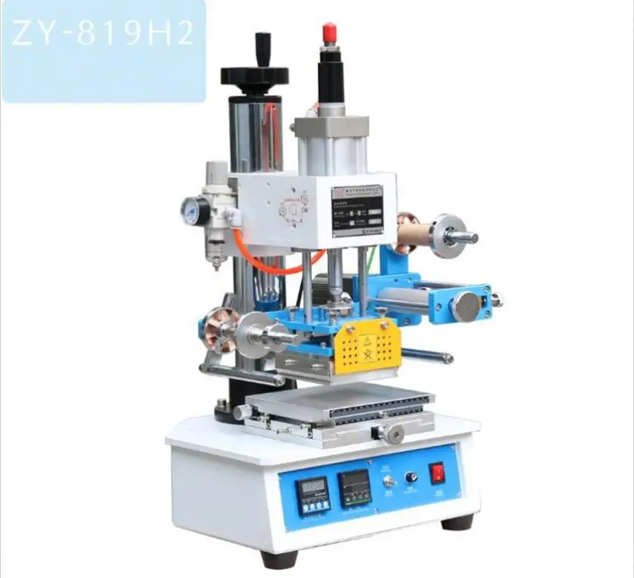 

Pneumatic Hot Foil Stamping Machine ZY-819H2 116*120mm Printable Area