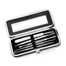 5 шт./компл. Нержавеющая сталь инструмент для удаления угрей вперёд сделан удаление акне, инструмент для удаления иглы прыщей, набор кистей для макияжа