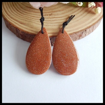 

Natural Gemstone Red Sand Sun Sitara Tube fashion woman DIY earrings accessories for making,34x18x4mm,8.5g