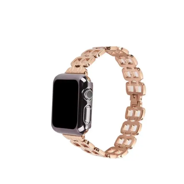38 42 мм роскошный ремешок для часов Apple Watch серии 1 2 3 наручный из нержавеющей стали