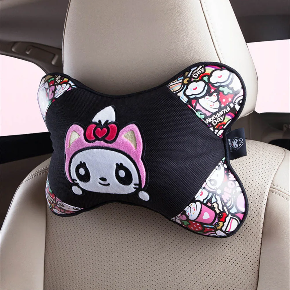 CHSKY Car Neck Pillow Neck Headrest Car Covers Car Seat Cover Headrest