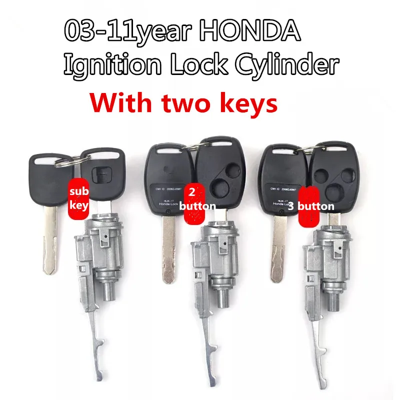 Замок зажигания с двумя ключами для Honda на 0 11 лет сердечник Accord/Fit/New Civic/Odyssey/CRV|lock