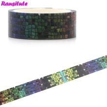 Ransitute R459 индивидуальная мозаика Япония карманная васи лента Подарочная коробка цветная маскирующая лента украшение Съемная наклейка