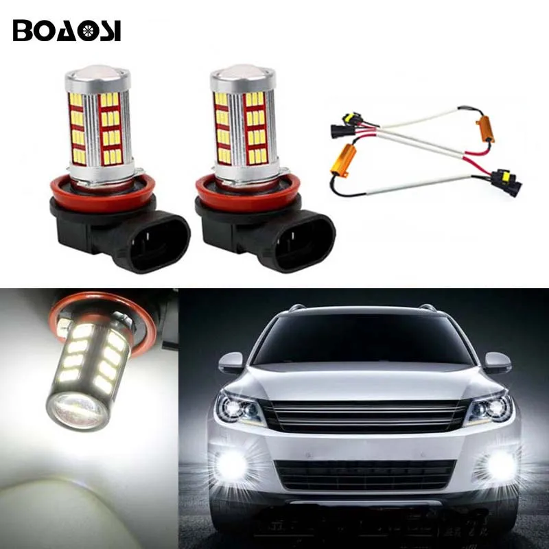 BOAOSI 2x н8 Н11 4014 Сид Cree чип LED туман света вождения лампы + Дешифраторы ошибка canbus для Audi А3 А4 А5 А6 С5 В5 В7 ТТ BOAOSI 2x н8 Н11 4014 Сид Cree чип LED туман света вождения лампы + Дешифраторы ошибка canbus для Audi А3 А4 А5 А6 С5 В5 В7 ТТ