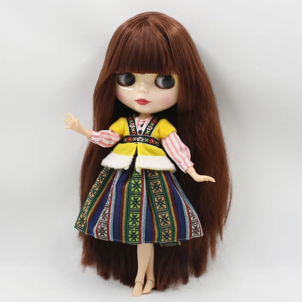 ICY DBS Blyth doll licca QN1742 прямые волосы с челкой/бахромой шарнирная кукла нео 1/6 30 см
