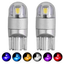 T10 светодиодный Canbus 2 шт сигнальная лампа 3030 автомобильная лампа W5W 194 168 светодиодный T10 светодиодный лампы для автомобилей Белый 5W5 зазор резервный задний фонарь