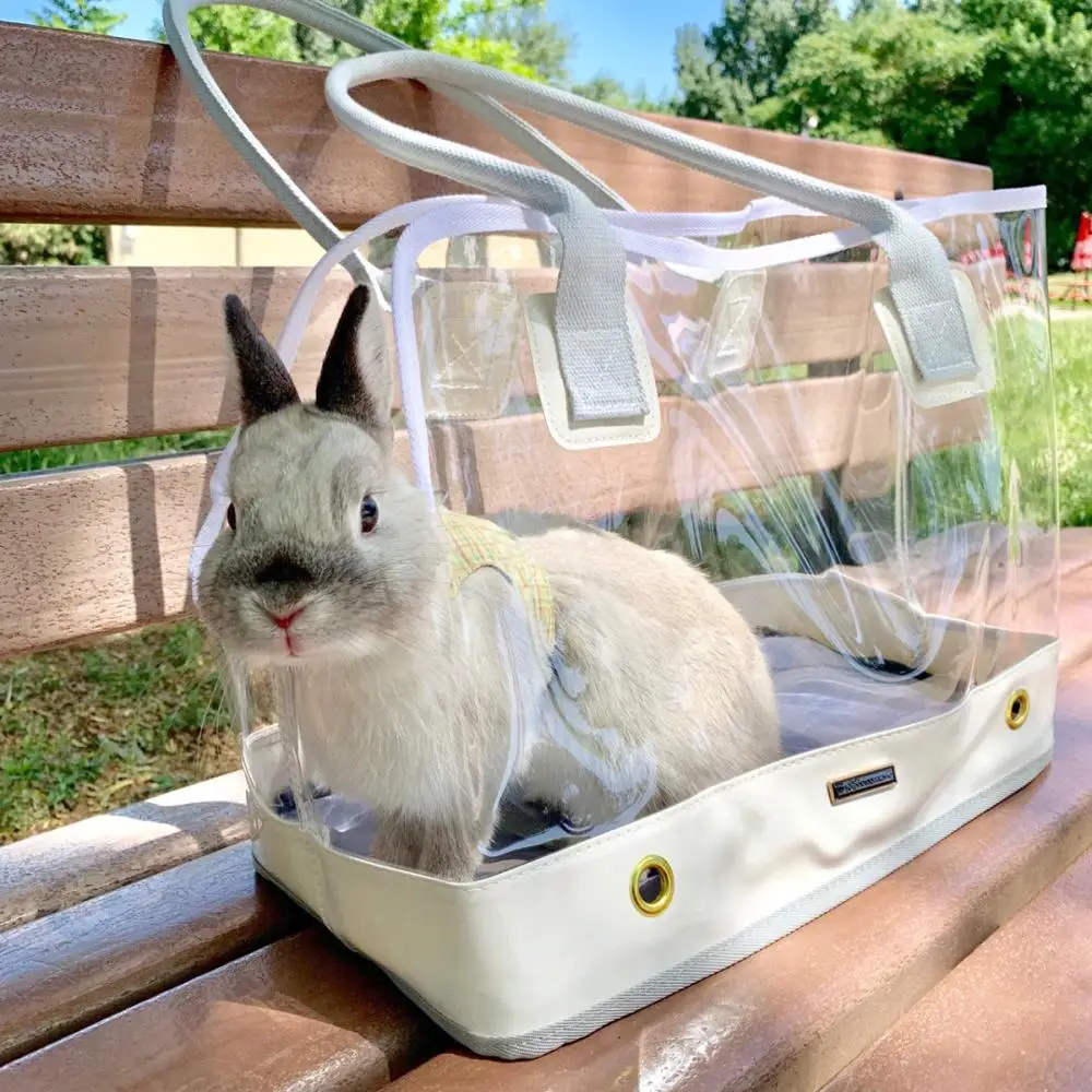 

Dog Carrier Outdoor Cat Holder Portable Transparent Dog Carrier PVC Outdoor Cat