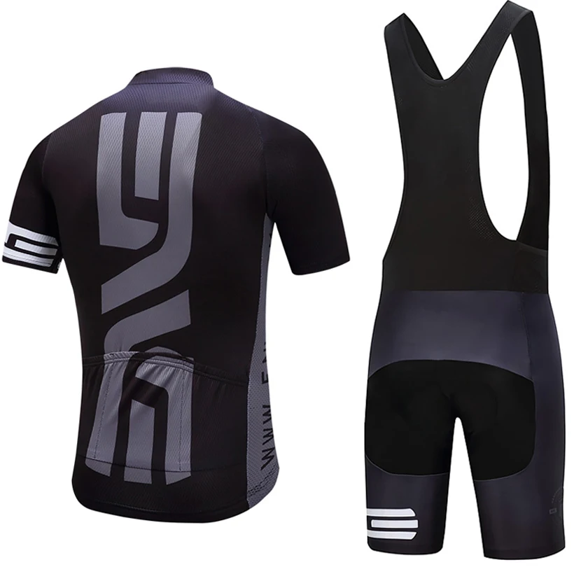 Черная велосипедная команда Джерси 9D гелевые накладки для велосипеда, набор мужских быстросохнущих велосипедных костюмов