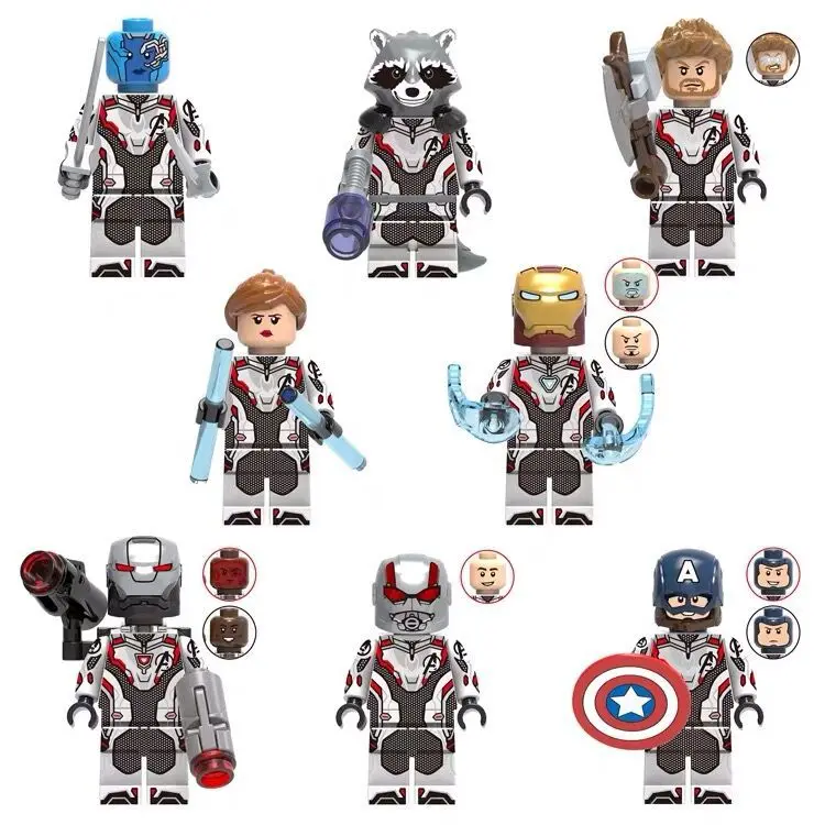 

Marvel Avengers Endgame Building Blocks Toys Minifigure Blocks Rocket Captain Marvel Thor Iron Raccoon War Machine Ant-man Toy