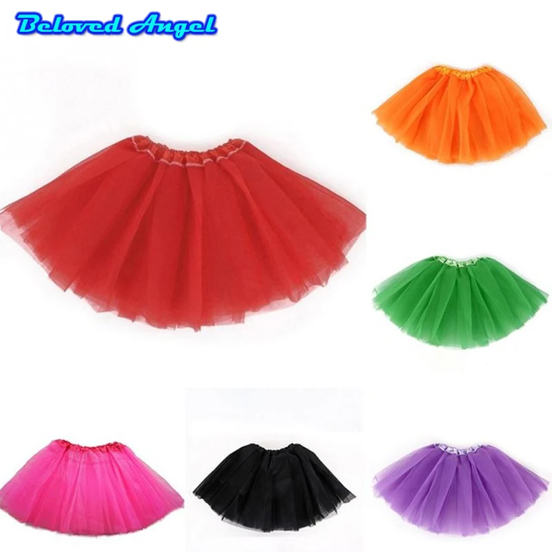 

2019 Kids girl Princess Tutu Skirts Dance Ballerina Pettiskirt Toddler Fluffy Ballet Skirt For Girls Party Tulle Miniskirt 0-8T