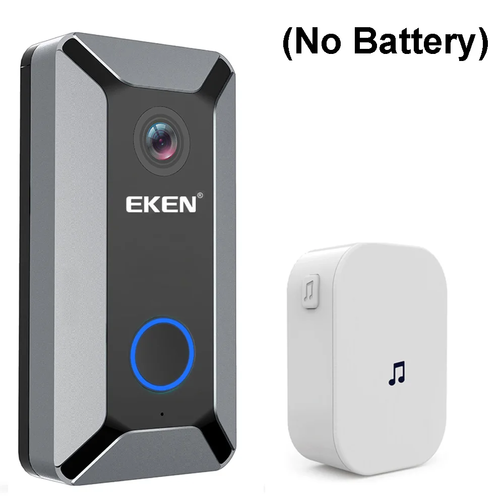 Eken V6 720P умный беспроводной wifi видео дверной звонок камера Облачное хранилище дверной звонок с внутренним звонком визуальный домофон ночное видение - Цвет: Option 3