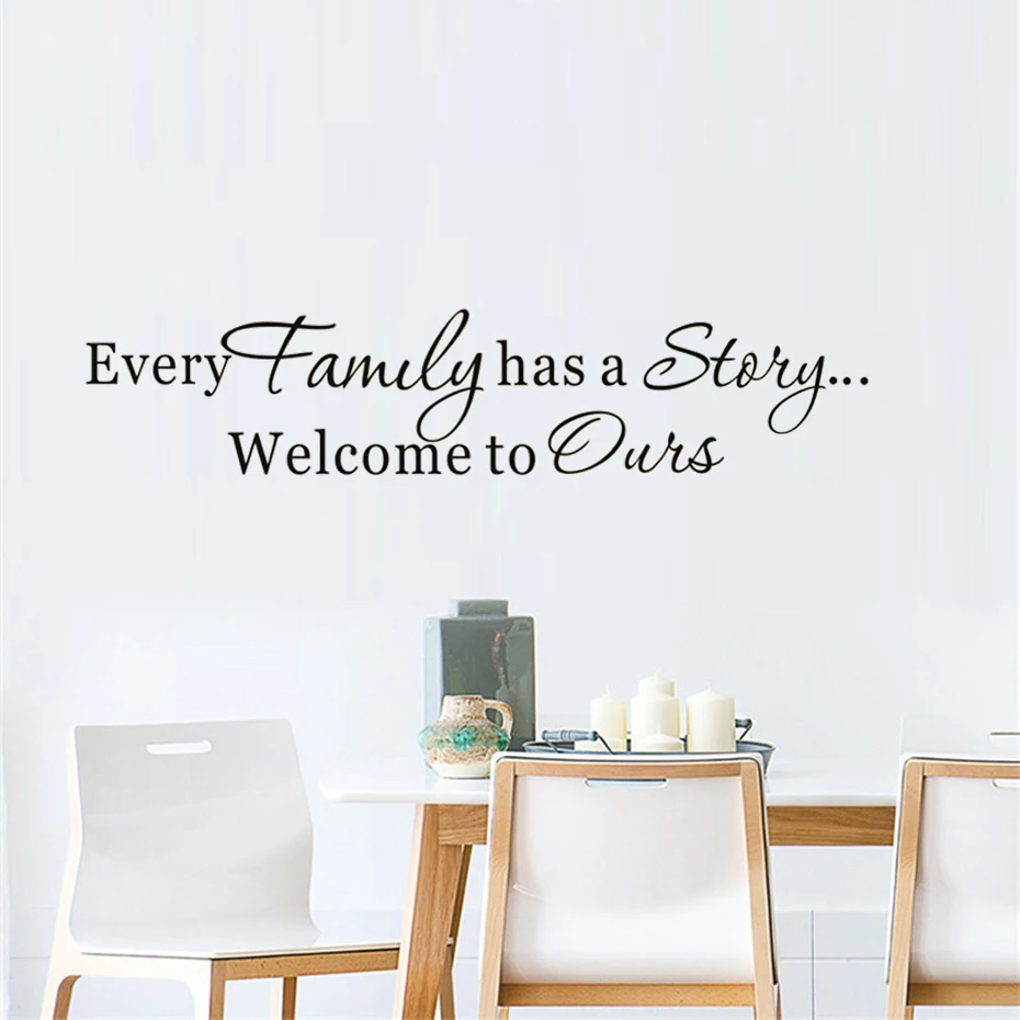 Family Story Art Decal For Living Room Home Decor Vinyl ...