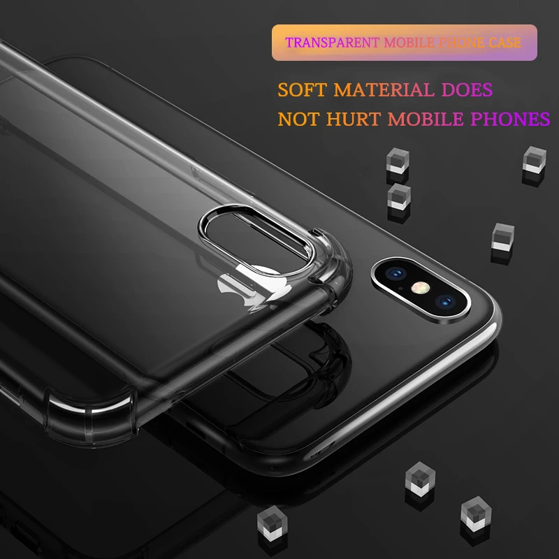 

Crystal Clear Transparent TPU Soft Case Protector For iPhone X XR 6S 8 5 6 X S XS XSMax 7Plus 8Plus 6S 6Plus 6SPlus 7 Case