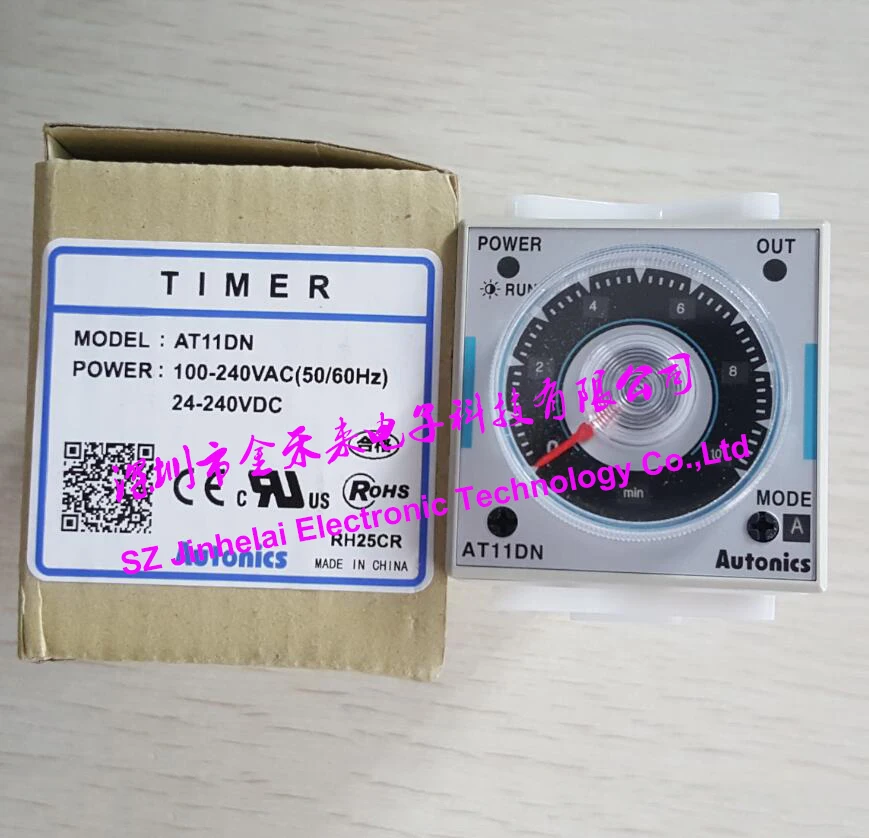 100% New and original AT11DN Autonics Timer relay 100 240VAC /24 240VDC ...