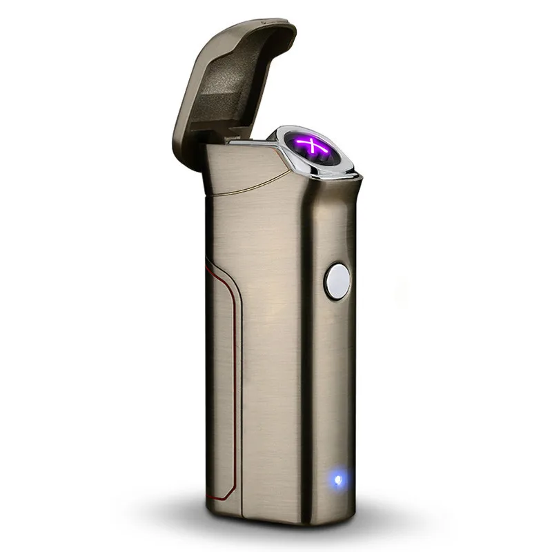 Usb зарядка дуговая Зажигалка USB ветрозащитная индивидуальная электронная электрическая дымовая зажигалка - Цвет: 4