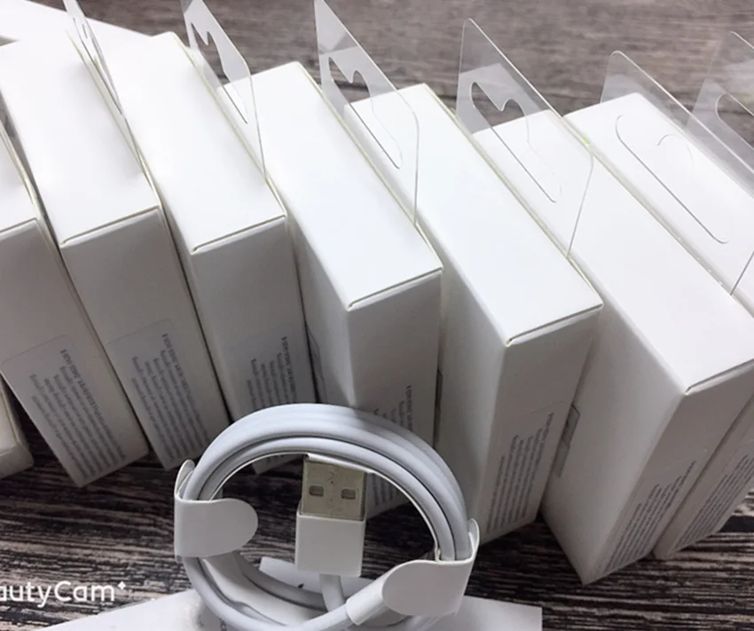 100 шт./лот новая упаковка 1 м/3 фута E75 чип данных USB зарядный кабель для Foxconn i8 i7 6 X XS с зеленый ярлык