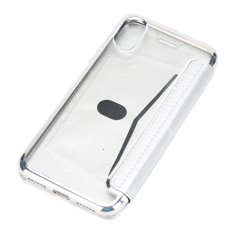 Роскошный кожаный флип-чехол с подставкой, с отделением для карточек для iPhone X, 5, 5S, 6, 6S Plus, прозрачный чехол из ТПУ и силикона для iPhone X, 8, 7 Plus