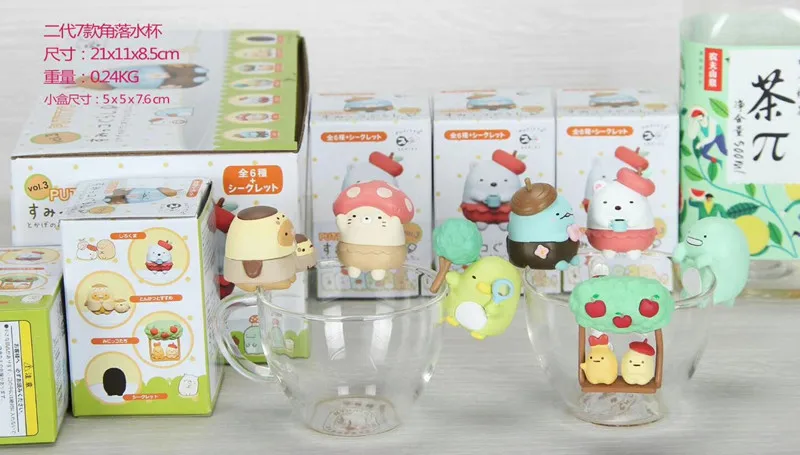 

New version 7pieces /lot Japanese Animation sumikko figures Toy 4cm San-X sumikko gurashi Action Figures Toys For Christmas Gift