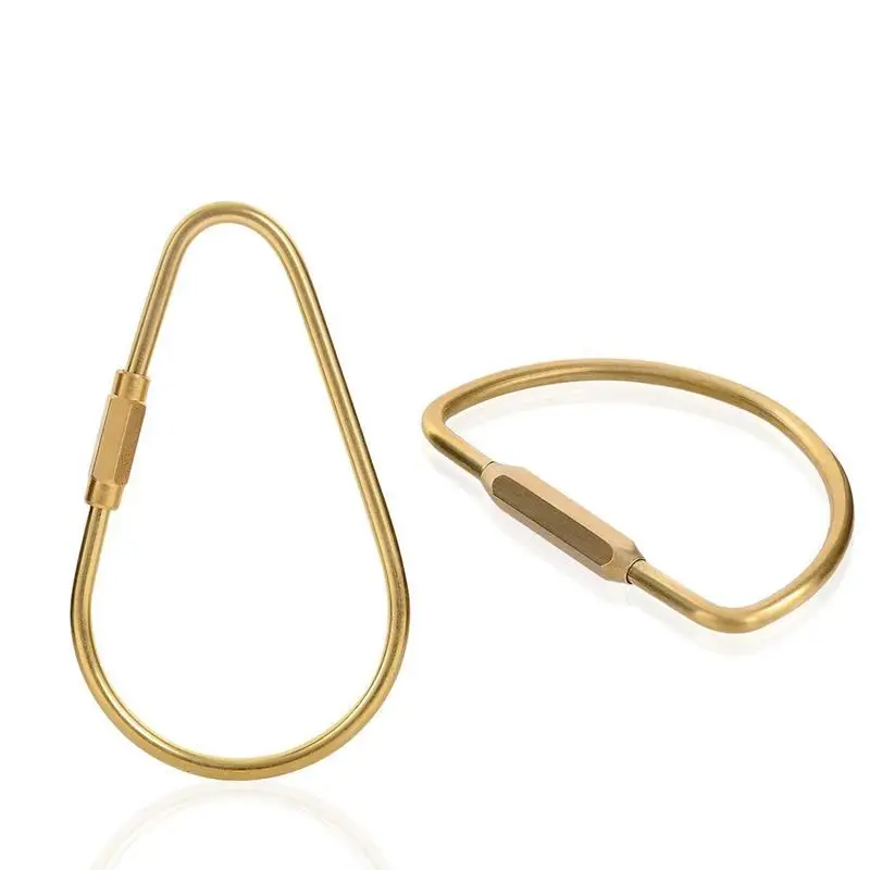 

Durable Screw Lock Clip Key Chain Ring, Simple Style Car Keychain for Men Women (Pack of 2)