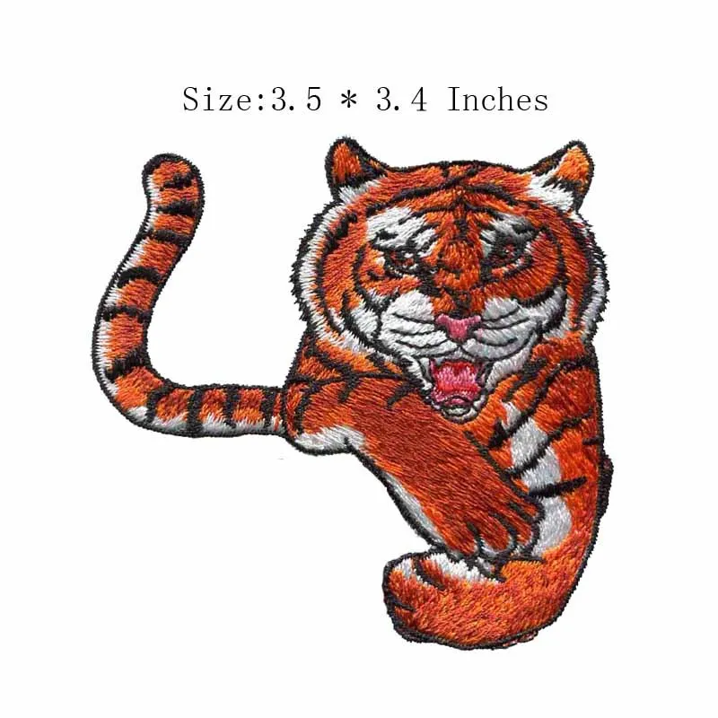Orange Bengal Tiger Patch Small Size