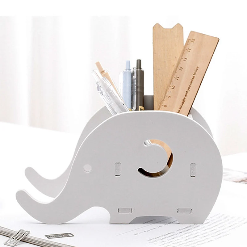 1 шт. современный минималистичный Настольный ящик для хранения чехол слон карандашей стильный держатель