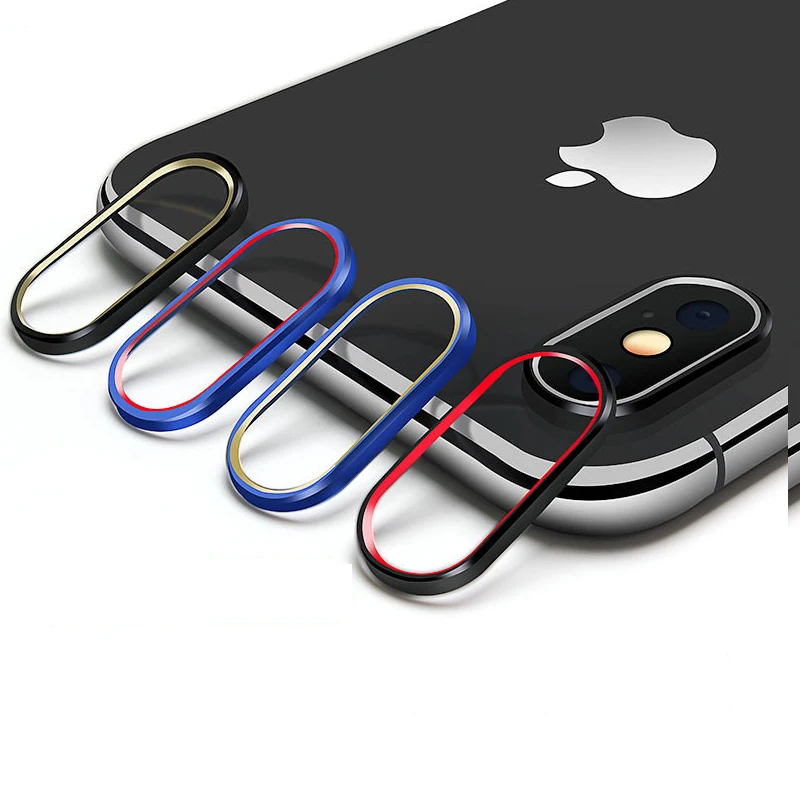 

Webcam Cover For iPhone X Camera Lens Protector Ring Plating Aluminum for iPhone X Camera Case Cover Ring Protection Accessories