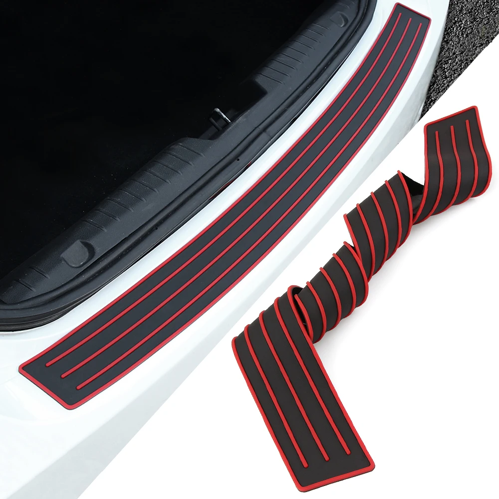 

Car Styling Black Rubber Rear Guard Bumper Protector Trim cover For Dodge Caliber Challenger Charger Durango