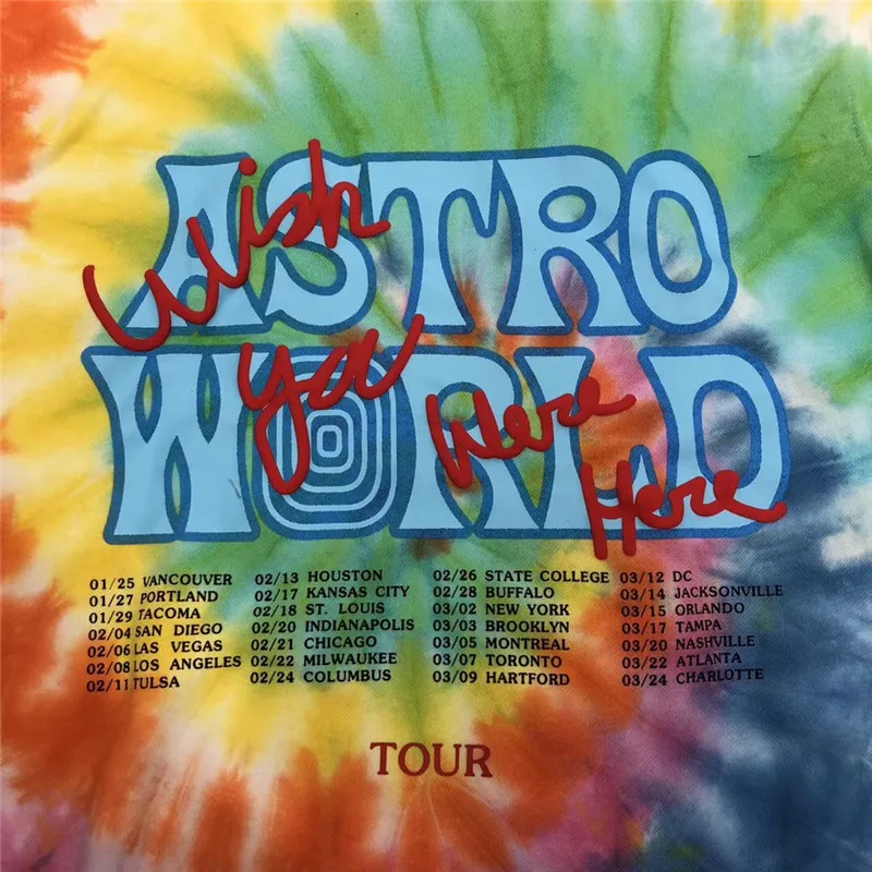 19ss яркое с изображением Трэвиса Скотта ASTROWORLD Для женщин Для мужчин толстовки 1:1 высокое Качественные свитшоты Для мужчин s с изображением Трэвиса Скотта пуловер с капюшоном