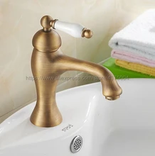 Cheap Deck Mounted Single Handle Hole Bathroom Sink Mixer Faucet Antique Brass Hot and Cold Water Mixer Tap Nnf102 Cheap Deck Mounted Single Handle Hole Bathroom Sink Mixer Faucet Antique Brass Hot and Cold Water Mixer Tap Nnf102