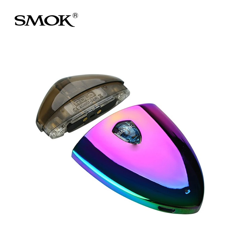 Original SMOK Rolo Badge Starter Kit built in 250mAh Battery All-in-One Pod System 2ml with LED Light Electronic cigarette kit Original SMOK Rolo Badge Starter Kit built in 250mAh Battery All-in-One Pod System 2ml with LED Light Electronic cigarette kit