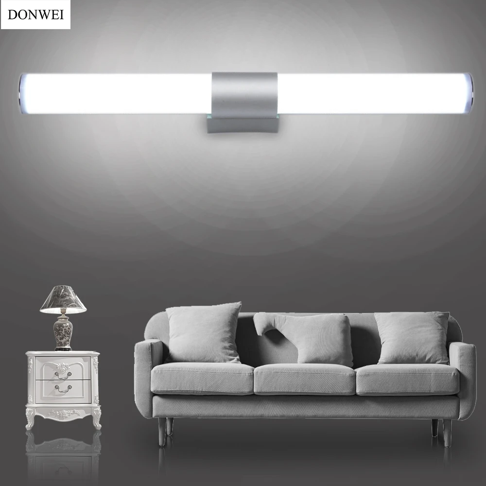 DONWEI, простой стиль, 12 Вт, 16 Вт, 22 Вт, светодиодный настенный светильник-бар, зеркальный светильник для макияжа, домашний, для ванной комнаты, для гардеробной, для кухни, настенный светильник