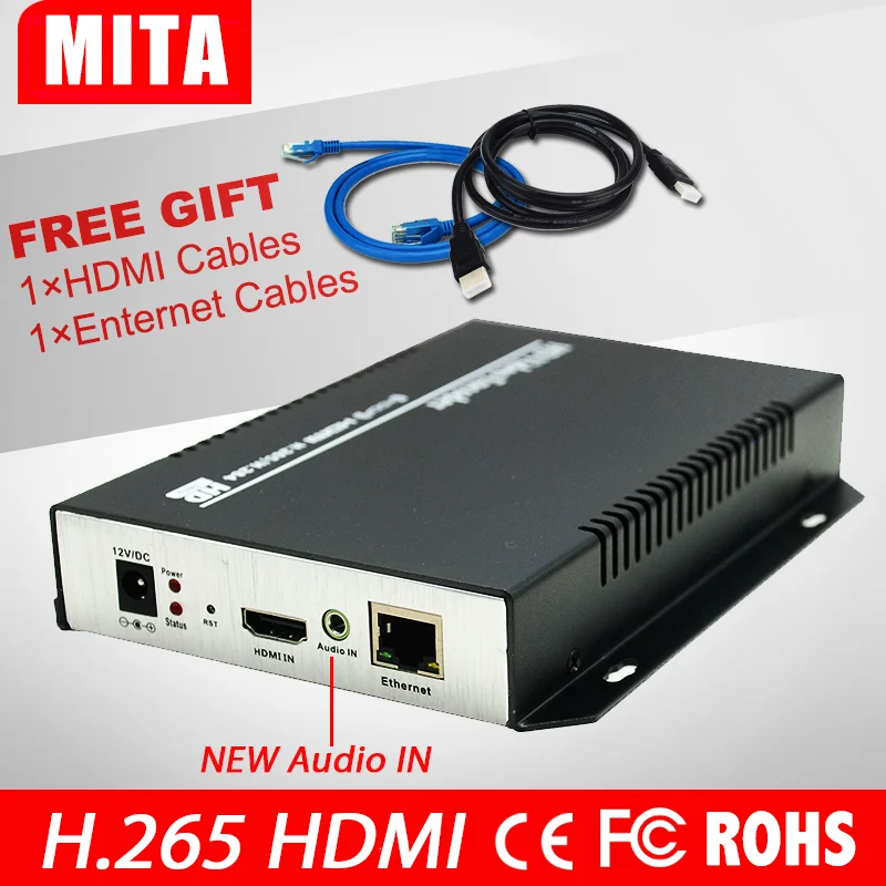 

H.265 ONVIF streaming videos tv hdmi ip encoder
