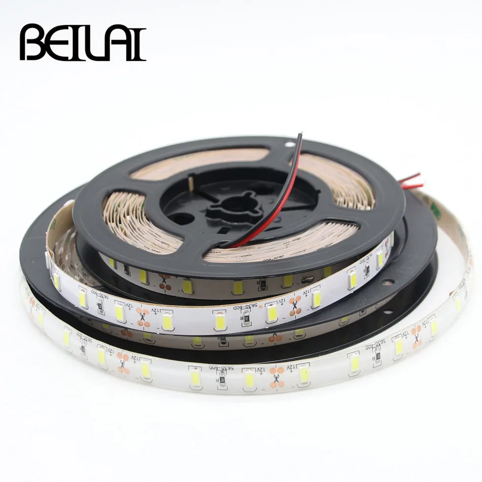 Ультра яркая SMD 5630 DC 12V Светодиодные ленты 5 м 300 светодиодный Водонепроницаемый