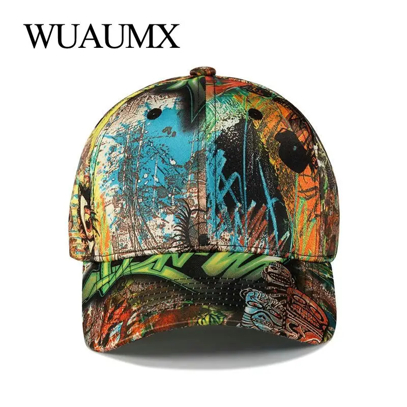 Оптовая продажа бейсболка Wuaumx с принтом для мужчин повседневная женская Мужская