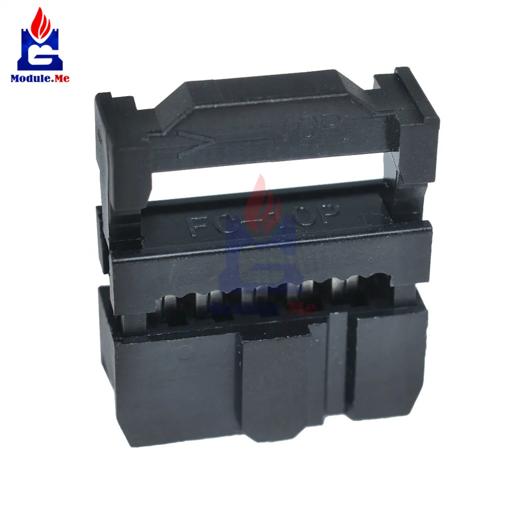 

10PCS 2.54mm Pitch 2x5 Pin 10 Pin IDC Female Header Socket Connector FC-10 10pin pin-10 Double Row