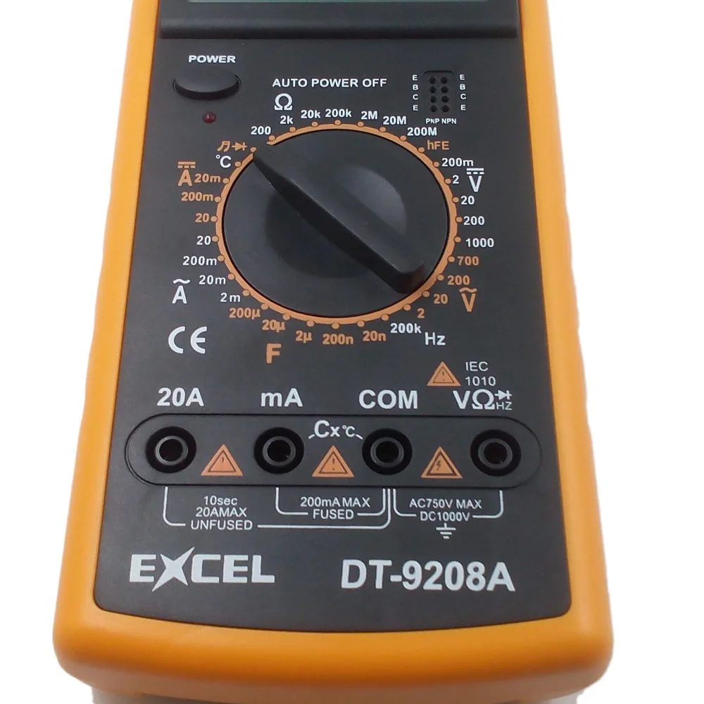 2015 New Arrival DT9208A LCD Display Professional Handheld Tester Digital Multimeter Free Shipping Dropshipping Wholesale E5M1