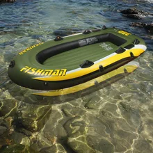 252*125*40cm fishman 3 Person PVC thick inflatable boat fishing inflatable kayak aluminium paddle pump dinghy air raft A06002