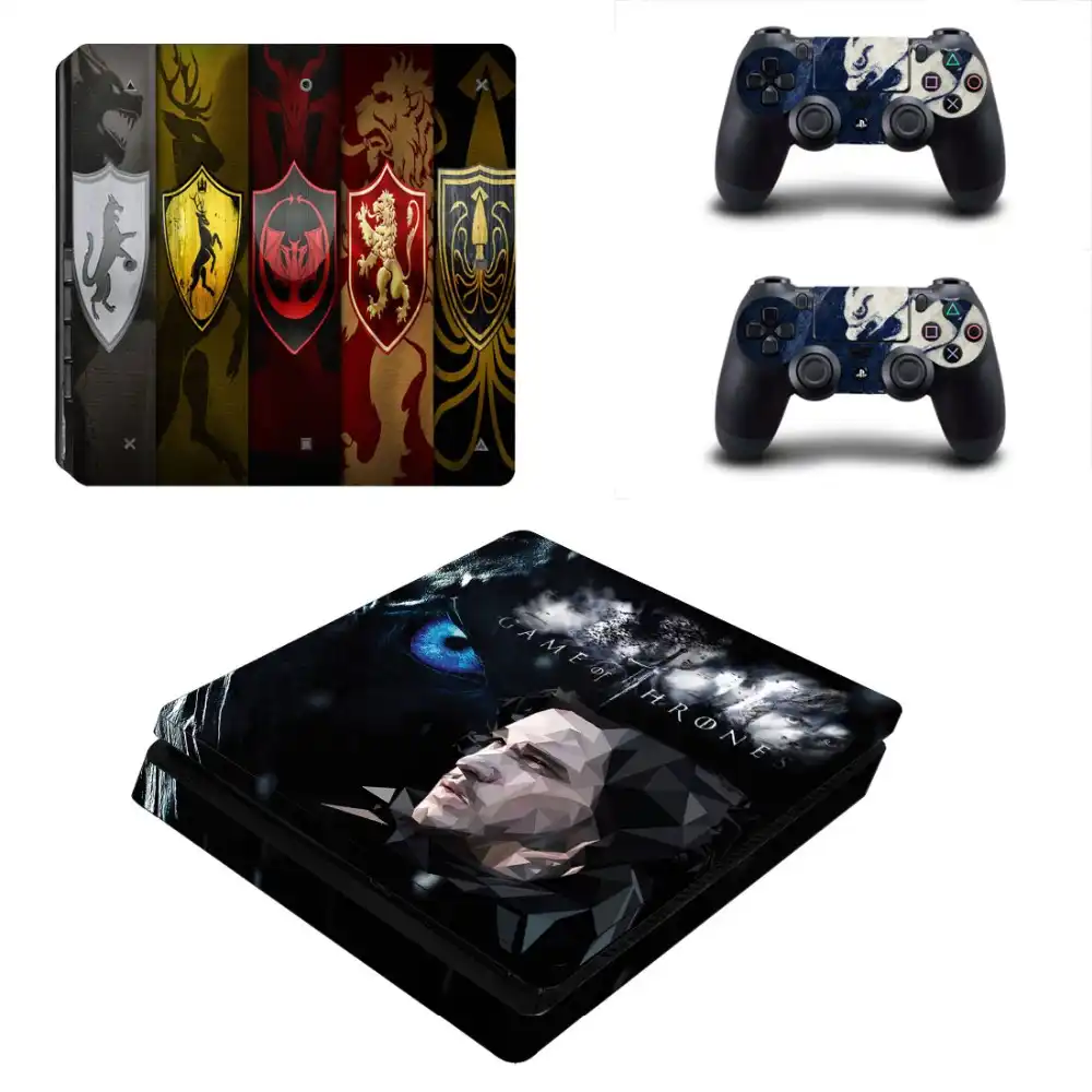 Зимняя наклейка для игры престолов PS4 Slim Skin Виниловая консоли Playstation 4 и